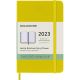 Portada 12M Weekly Notebook Planner Pocket Yellow Hard Cover 2023